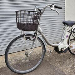 電動アシスト自転車☆26インチ☆ナショナル製☆リチウムイオンバッテリー搭載☆前後タイヤ良好の画像