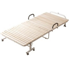 【値下げしました】未使用、ほぼ未開封　シングル 折りたたみすのこベッドの画像