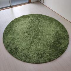 ニトリ 円形ラグ 180×180 ※へたり、汚れ有り