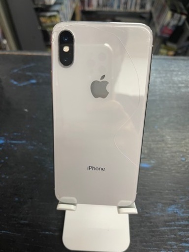 【ジャンク】iPhone X 64GB シルバー NQAY2J/A 背面割れ