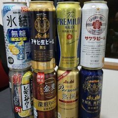 ビール、酎ハイ、ワイン、ノンアルなど。の画像
