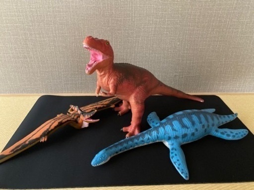 フェバリット ティラノサウルス プレシオサウルス プテラノドン ビニールモデル