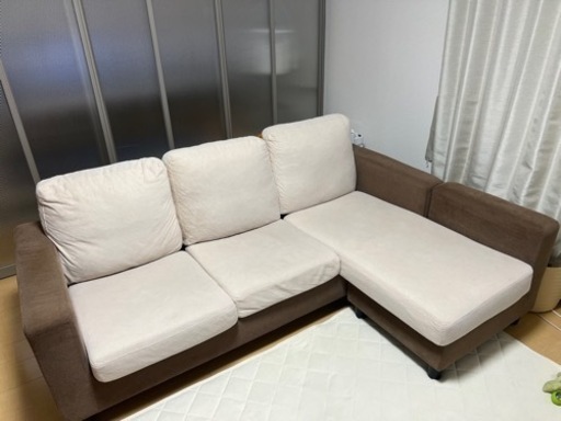 取引決まりました　カウチソファー　使用2年程　定価55000円　値下げしました！