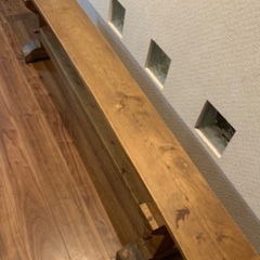 ロングベンチ 一枚板 約2m 重みのあるベンチの画像