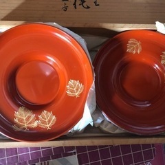 【未使用】漆塗り　皿の画像
