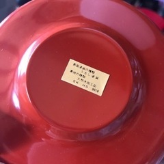 【未使用】漆塗り　皿の画像