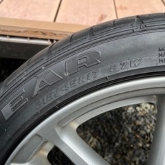 17inch  アルミホイール　タイヤ付の画像