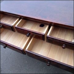 TS 北海道民芸家具 5段チェスト 収納箪笥 和風家具 幅120×高98