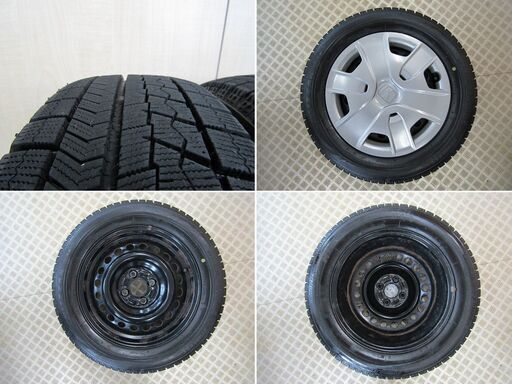 【スタッドレスタイヤ】ブリジストン ブリザック ＶＲＸ １８５／６０Ｒ１５ ホンダスチールホイル付き　４本セット