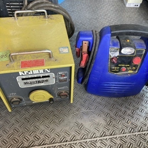 動作未確認　200ボルト溶接機　バッテリーブースターセット