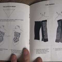 英語の本：ショールの色々な付け方の画像