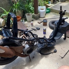 ヤマハ　アプリオtype2 90エンジン　組み立て途中