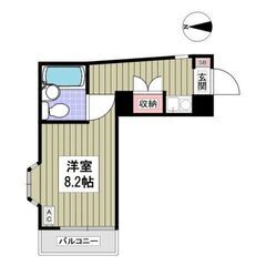 💖初期費用０円対応可💖西武池袋線「桜台」駅 徒歩9分🌟1Ｒ🎵管理...