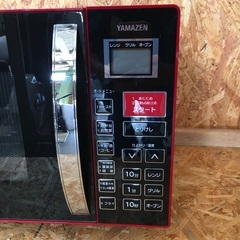 【商談中】山善 MOR-Y165 オーブンレンジ レッド　17年製の画像