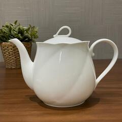【 NORITAKE 】ノリタケ アンサンブルホワイト ティーポット