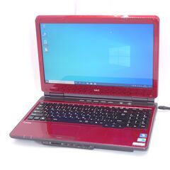 新品爆速SSD Wi-Fi有 15インチ 赤色 ノートパソコン NEC PC-LL750CS6R 中古良品 Core i5 4GB Blu-ray 無線 Windows10 Office
