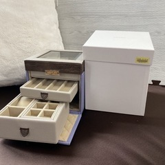 ジュエリーボックス　LAZY SUSAN ジュエリーケース　水色　指輪ケースの画像
