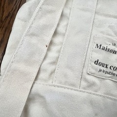 最終値下げ　ランチバッグ　お散歩バッグ　ショルダーつき　お散歩　ミニバック　コットン　キャンバスの画像