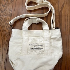 最終値下げ　ランチバッグ　お散歩バッグ　ショルダーつき　お散歩　ミニバック　コットン　キャンバスの画像
