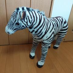 【お譲り先決定済み】シマウマのオモチャ　いす　ぬいぐるみ