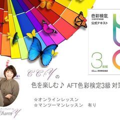 ★合格率96%★CCYの「色を楽しむ♪AFT色彩検定 3級対策講...