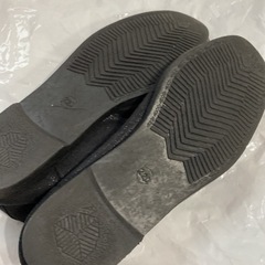パンプス 黒　ラメ 22cm ペタンコサンダルの画像
