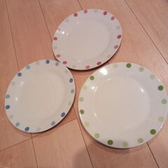 中古 プレート三枚 ミニプレート 二枚