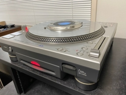 【中古/美品】CDJ テクニクス/Technics SL-DZ1200&ブラックカバーセット ターンテーブル