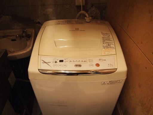 東芝 洗濯機 2013年 4.2kg ステンレス槽  AW-42ML