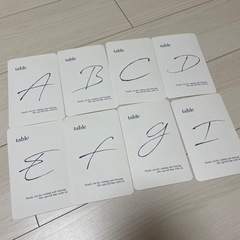 テーブルナンバーカード
