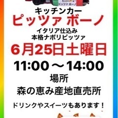 6/25臼杵にピザ屋がやって来る🍕
