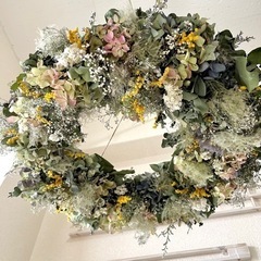 フライングリース 紫陽花 ユーカリ スモークツリー ミモザ