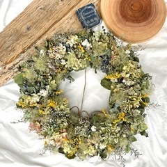 フライングリース 紫陽花 ユーカリ スモークツリー ミモザ