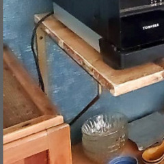 ★未使用品★　L字金具　DIYブラケット　ゴールド　ポッシュリビング製の画像