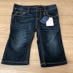 新品　ワールド　デニムハーフパンツ