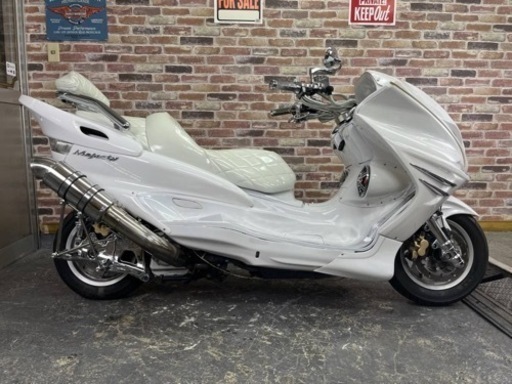 【超極上仕上がりたて美車低走行♪メッキフルカスタム♪4スピーカー♪】    ヤマハ マジェスティ250Ｃ SG03J   動画有   検）ビッグスクーター