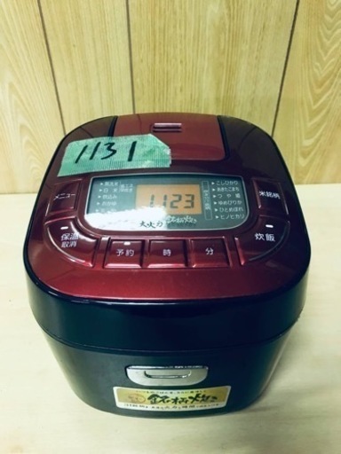 ✨2018年製✨1131番 アイリスオーヤマ✨ジャー炊飯器✨DKRC-MB30-RE‼️