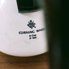 【千川駅改札または出口で引渡し】Corning ware オールドパイレックス ティーポット 昭和レトロ ヴィンテージの画像