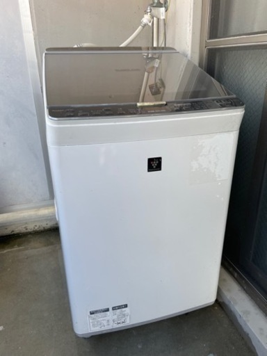 【特価】洗濯機 10kg　SHARP GLASP TOP ★引き取り要