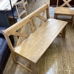 KF-105【新入荷　リサイクル品】カリモク家具　RUSTIC ベンチ　ナチュラル