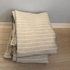 【ニトリ】遮光2級・遮熱・防炎カーテン (プロット ベージュ)