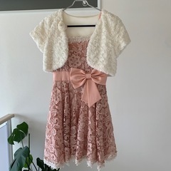 定価2万円　セット販売　総レースパーティードレス&ボレロ