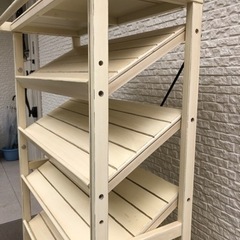 ベルメゾン　シューズラック　アンティーク　斜め　北欧　ナチュラルの画像