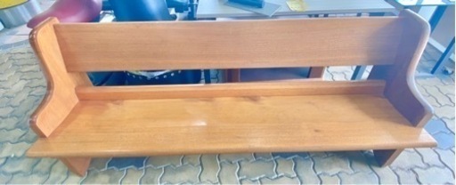 木製ベンチ 180cm 教会ベンチ