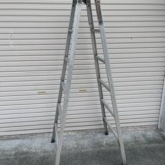 終了:古い錆びた脚立