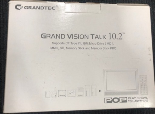 新品未使用：メディアカードプレーヤー「Grand Vision Talk10.2」