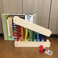 I'm toy 3way スライダー 木製おもちゃ 木 ボール ...
