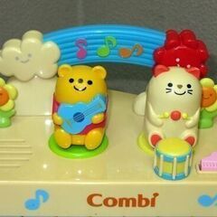 【平日取りに来ていただける方】combi★ﾍﾞﾋﾞｰﾄｲ★光るファーストピアノ(2E0193）の画像