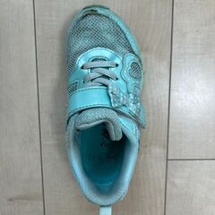[シュンソク] スニーカー 運動靴 幅広 LEC 7030 ミント 16.5 cmの画像