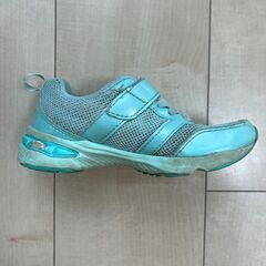 [シュンソク] スニーカー 運動靴 幅広 LEC 7030 ミント 16.5 cmの画像